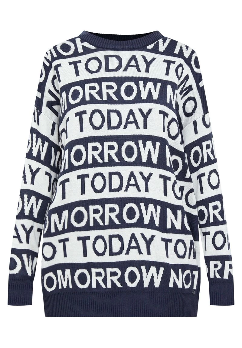 Finn Flare Damen Strickpullover - Dark Blue 8 Finn Flare Damen Strickpullover - Dark Blue – Bild 6