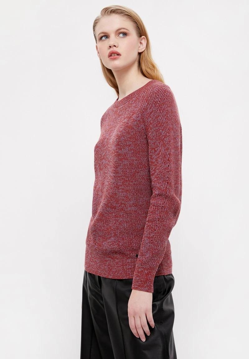 Finn Flare Damen Strickpullover - Red Brown 6 Finn Flare Damen Strickpullover - Red Brown – Bild 4