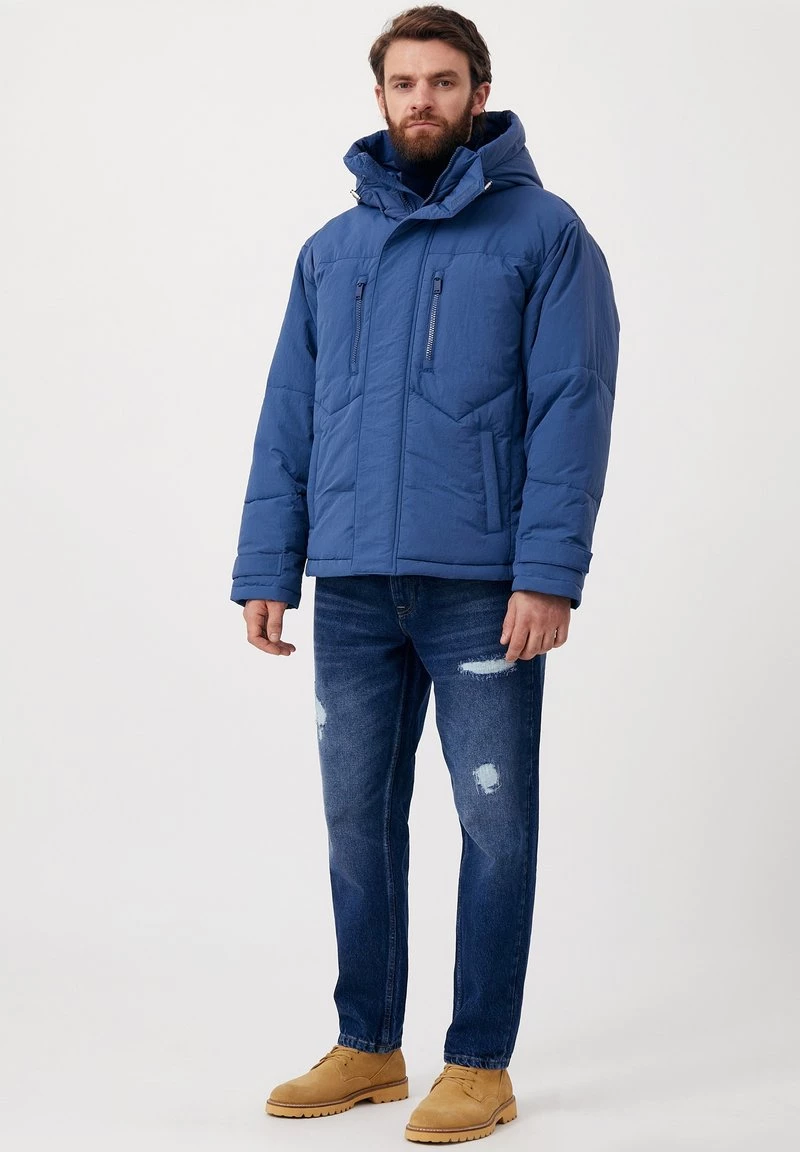 Finn Flare Winterjacke - Dark Blue | Herren 4 Finn Flare Winterjacke - Dark Blue | Herren – Bild 2