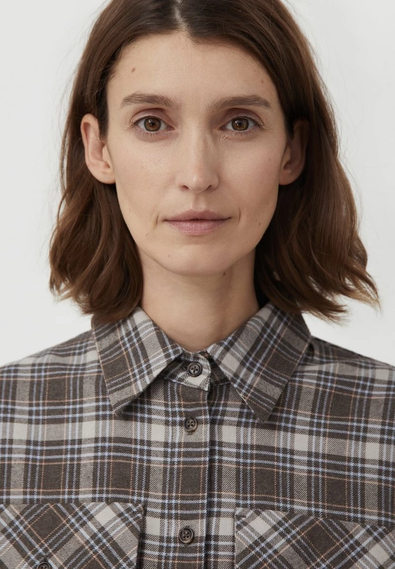 Finn Flare Damen Hemdbluse - Dark Brown 6 Finn Flare Damen Hemdbluse - Dark Brown – Bild 4