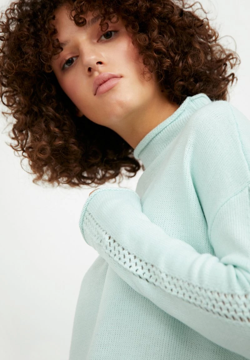 Finn Flare Damen Strickpullover - Light Green 6 Finn Flare Damen Strickpullover - Light Green – Bild 4