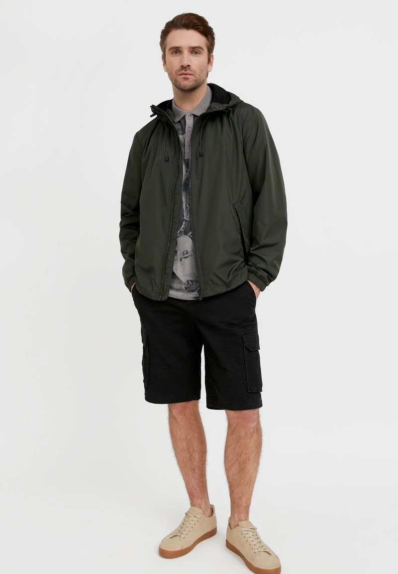 Finn Flare Herren Windbreaker - Dark Green 4 Finn Flare Herren Windbreaker - Dark Green – Bild 2