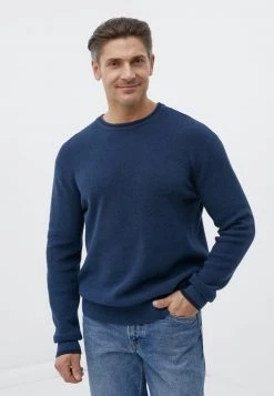 Finn Flare Strickpullover - Dark Blue | Herren