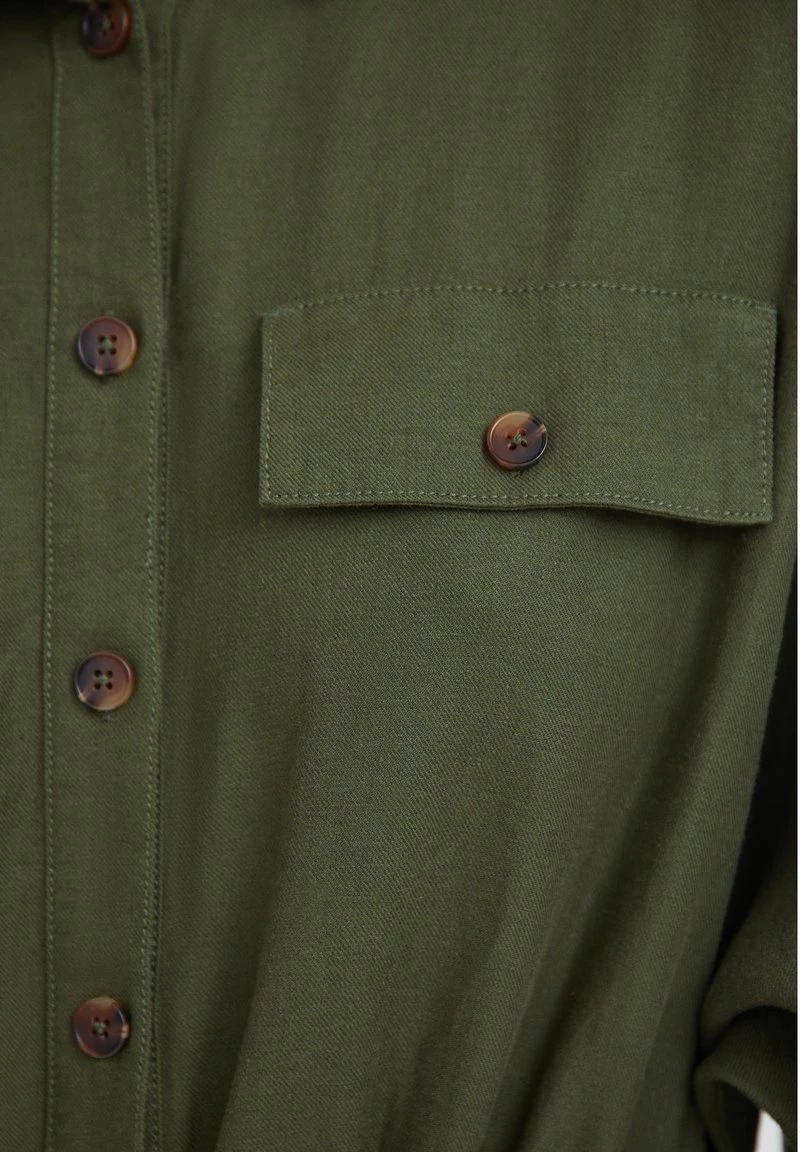 Finn Flare Damen Blusenkleid - Dark Green 8 Finn Flare Damen Blusenkleid - Dark Green – Bild 6