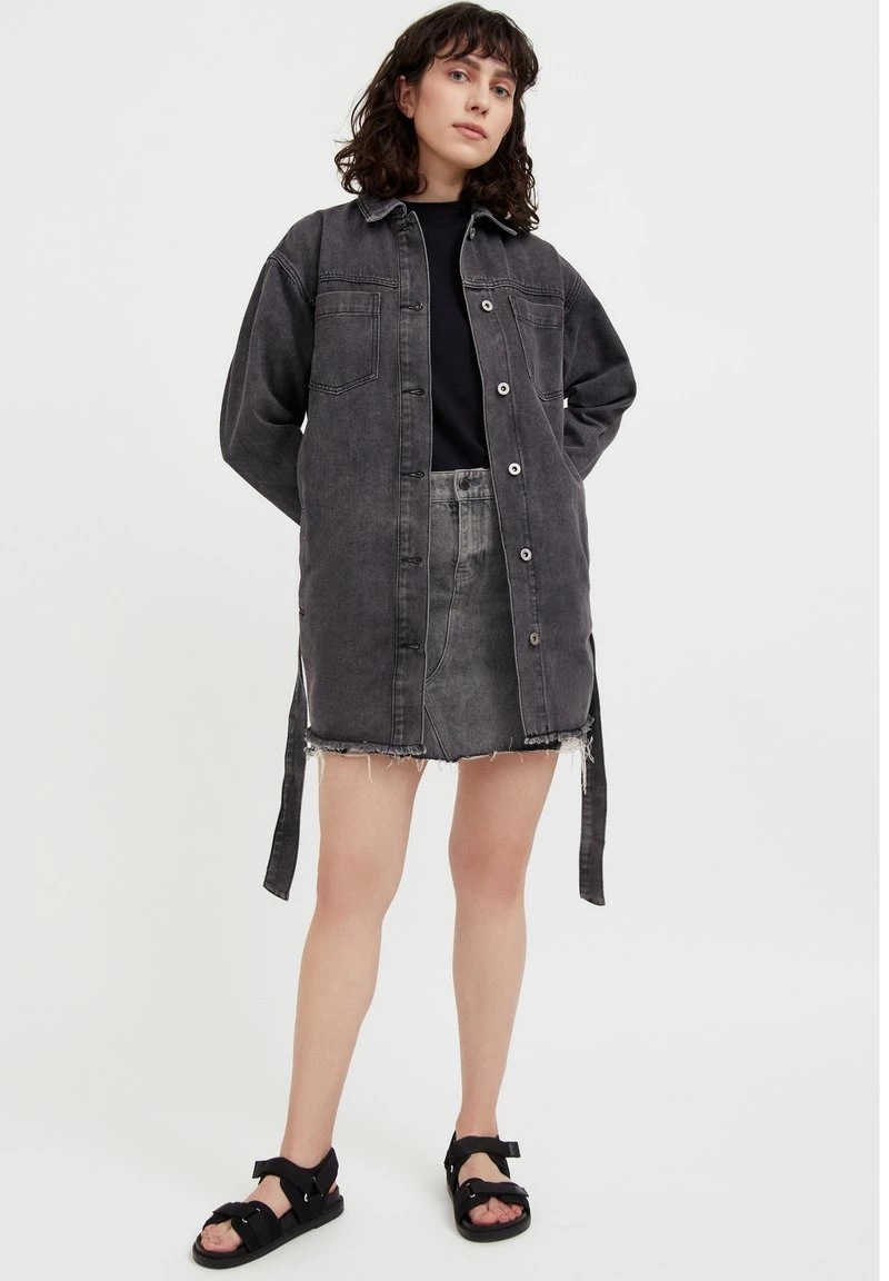 Finn Flare Damen A-Linien-Rock - Dark Grey 4 Finn Flare Damen A-Linien-Rock - Dark Grey – Bild 2