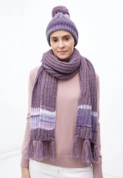 Finn Flare Damen MODE - Schal - Dark Purple