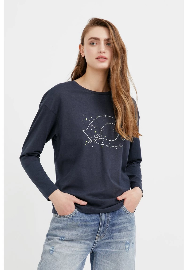 Finn Flare Damen Langarmshirt - Dark Blue 3 Finn Flare Damen Langarmshirt - Dark Blue