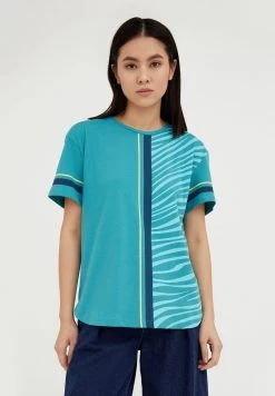 Finn Flare Damen T-Shirt Print - Green