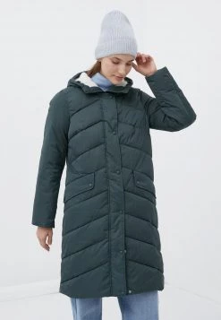 Finn Flare Damen Wintermantel - Dark Green