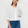 Finn Flare Damen MIT GERADEM SCHNITT - Bluse - White -Finn Flare Verkaufsladen ea0bd8efdf4a4cfc9342f425aa964b30