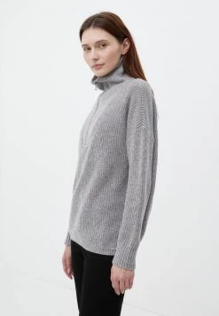 Finn Flare Damen Fleecepullover - Grey Melange -Finn Flare Verkaufsladen eae6a631b7b949dabe0397b3fa4737eb