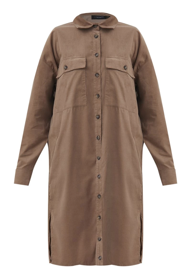 Finn Flare Blusenkleid - Dark Beige | Damen 7 Finn Flare Blusenkleid - Dark Beige | Damen – Bild 5