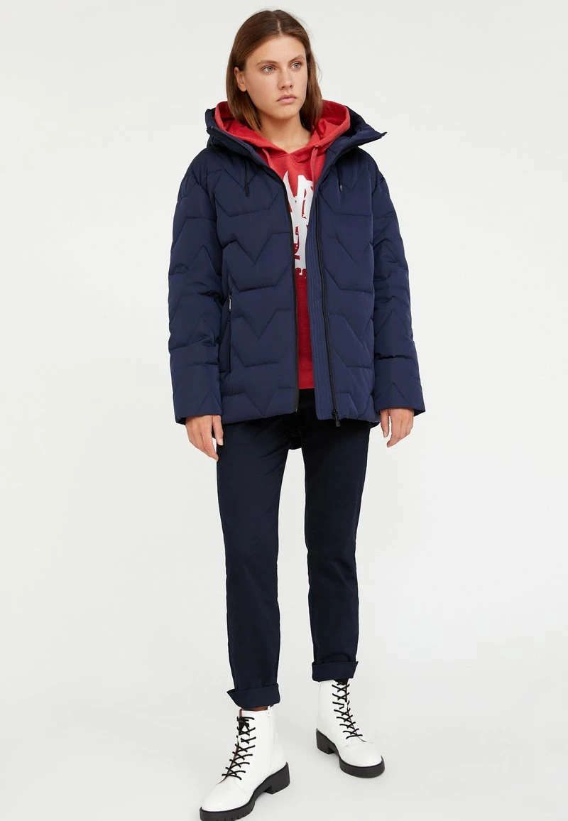 Finn Flare Damen Winterjacke - Dark Blue 4 Finn Flare Damen Winterjacke - Dark Blue – Bild 2