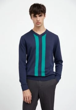 Finn Flare Herren Strickpullover - Dark Blue