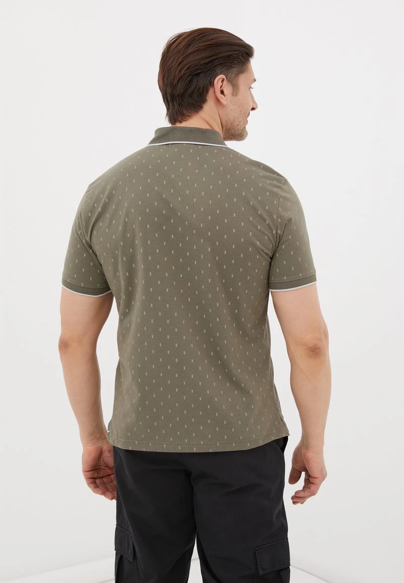 Finn Flare Herren Poloshirt - Dark Green 4 Finn Flare Herren Poloshirt - Dark Green – Bild 2