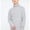 Finn Flare Herren Strickpullover - Light Grey Melange -Finn Flare Verkaufsladen ec6871200f1d47a9b3ec3eaa559b399e