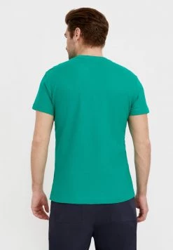 Finn Flare Herren T-Shirt Basic - Green -Finn Flare Verkaufsladen ed00bae53d824738abe0b281eb999f84