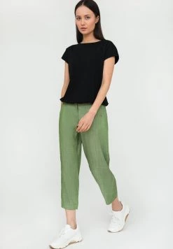 Finn Flare Damen Stoffhose - Green