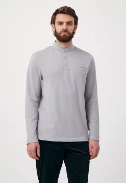 Finn Flare Herren Langarmshirt - Grey-blue