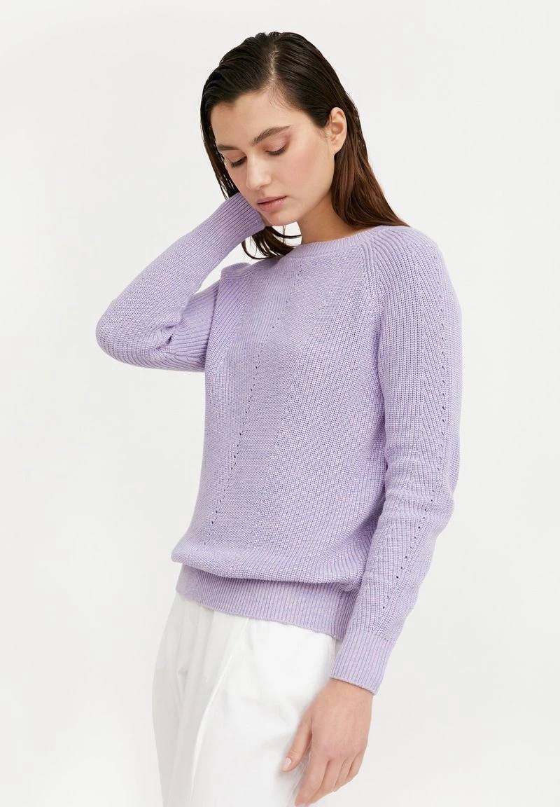 Finn Flare Damen Strickpullover - Lilac 6 Finn Flare Damen Strickpullover - Lilac – Bild 4