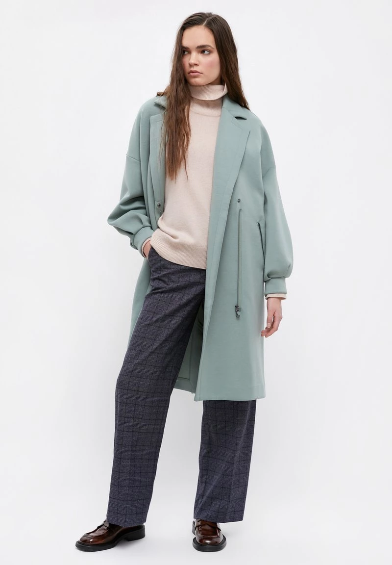 Finn Flare Damen Klassischer Mantel - Grey-green 4 Finn Flare Damen Klassischer Mantel - Grey-green – Bild 2