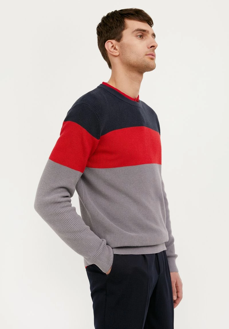 Finn Flare Herren Strickpullover - Grey 6 Finn Flare Herren Strickpullover - Grey – Bild 4