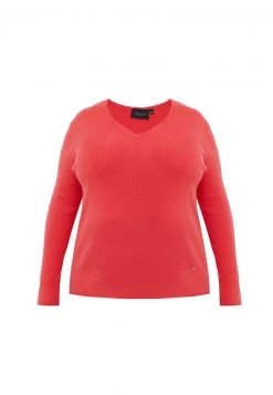Finn Flare Damen LANGARM - Strickpullover - Red -Finn Flare Verkaufsladen ee1fa983d4744570a39be769c89697a3
