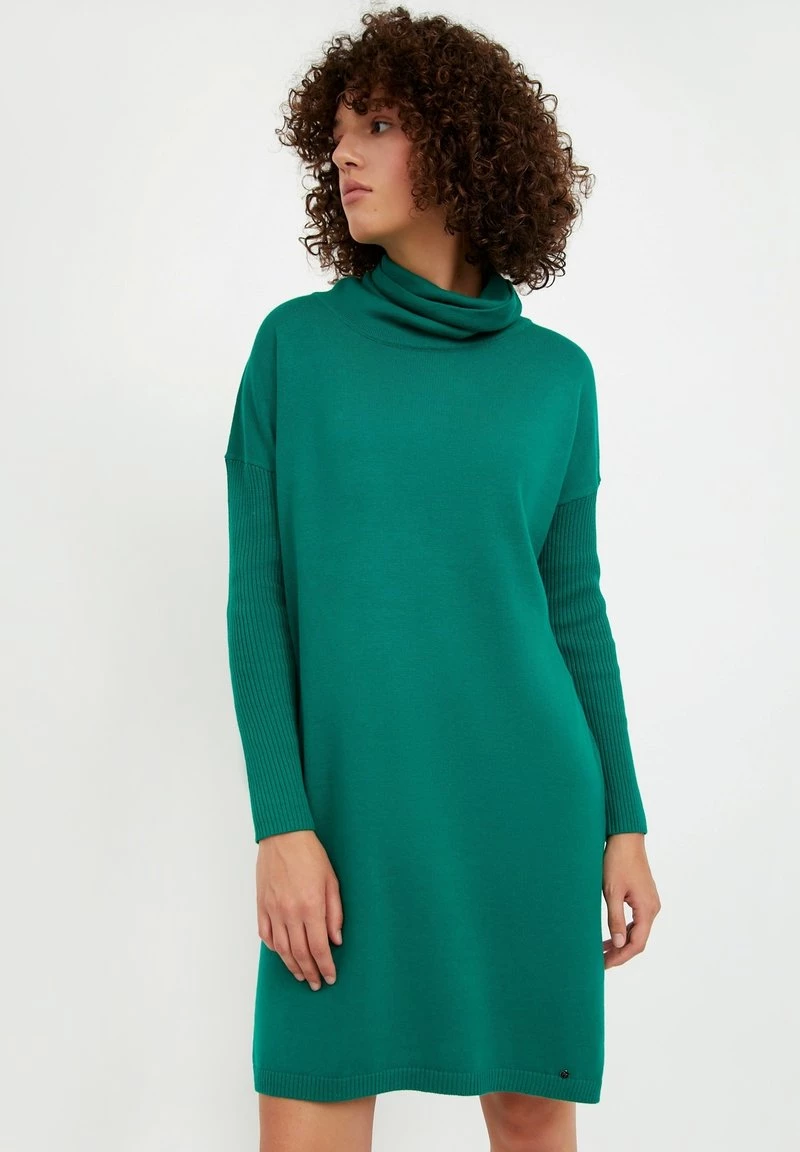 Finn Flare Damen Strickkleid - Green 3 Finn Flare Damen Strickkleid - Green