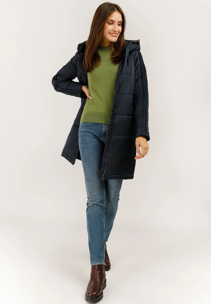 Finn Flare MIT KUSCHELIGER KAPUZE - Wintermantel - Dark Blue | Damen 4 Finn Flare MIT KUSCHELIGER KAPUZE - Wintermantel - Dark Blue | Damen – Bild 2