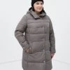 Finn Flare Damen Wintermantel - Dark Brown -Finn Flare Verkaufsladen ef59b8ed948846bdb0d534890125a65c