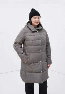 Finn Flare Damen Wintermantel - Dark Brown