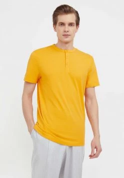 Finn Flare Herren T-Shirt Basic - Yellow
