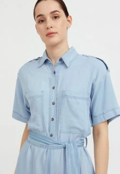 Finn Flare Damen Jumpsuit - Light Blue -Finn Flare Verkaufsladen f010af708d1c4d14a745ba18e273aa1a