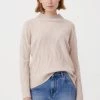 Finn Flare Damen Strickpullover - Beige -Finn Flare Verkaufsladen f1e6af68f2e24f338f5c34d1b2927c6f