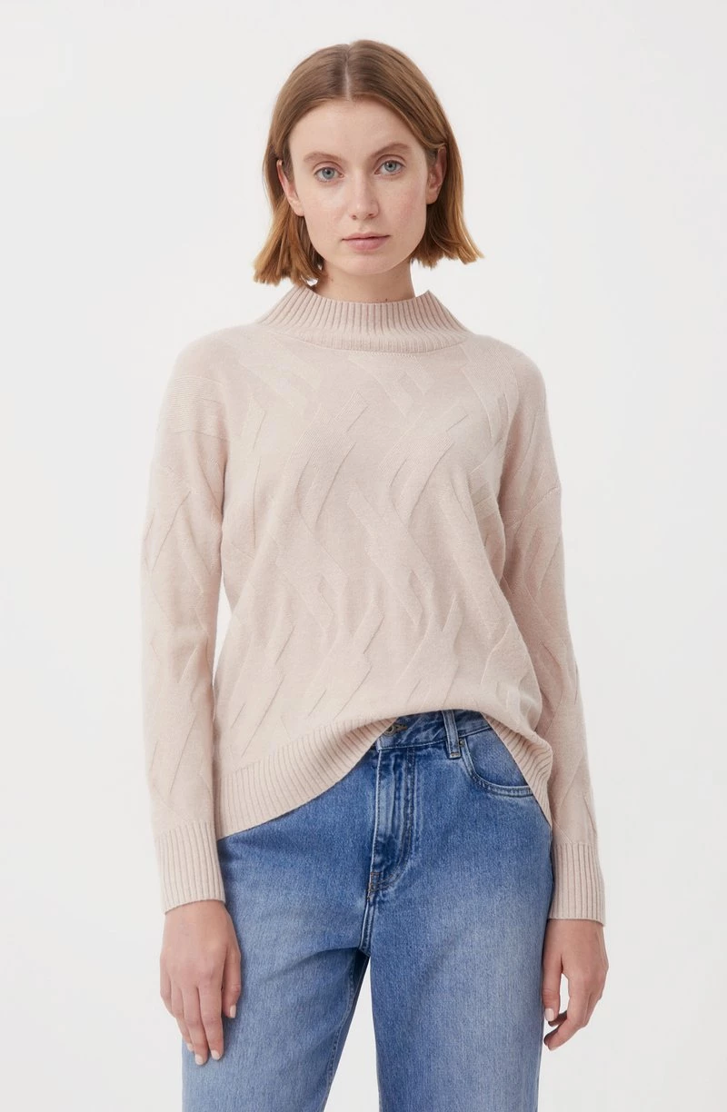 Finn Flare Damen Strickpullover - Beige 3 Finn Flare Damen Strickpullover - Beige