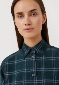 Finn Flare Damen Blusenkleid - Dark Green -Finn Flare Verkaufsladen f271db0c4fd94244a8806848c6d85168