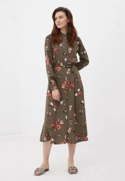 Finn Flare Damen Blusenkleid - Dark Green