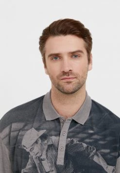 Finn Flare Herren Poloshirt - Grey Melange 13 Finn Flare Herren Poloshirt - Grey Melange -Finn Flare Verkaufsladen f36b33d809a449de841fd880b5635f39