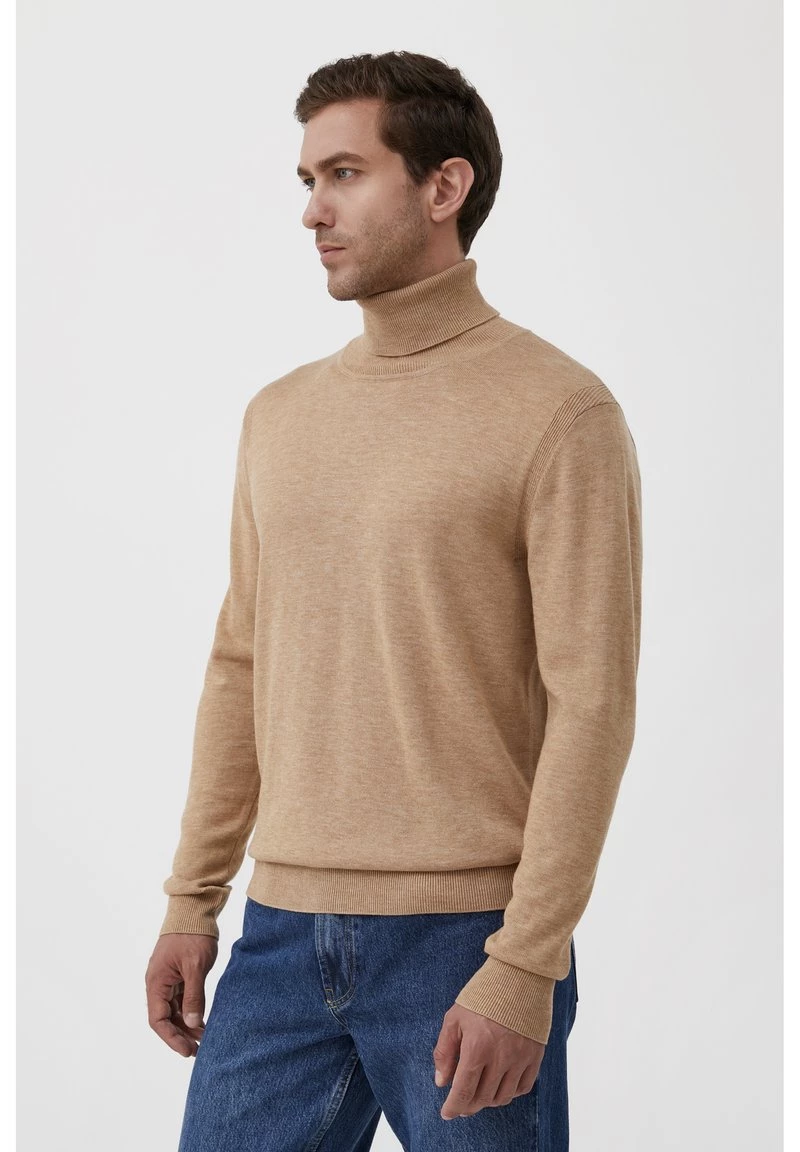 Finn Flare Herren Strickpullover - Beige 7 Finn Flare Herren Strickpullover - Beige – Bild 5