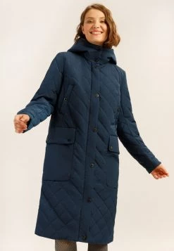 Finn Flare Damen MIT GERADEM SCHNITT - Wintermantel - Dark Blue