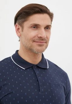 Finn Flare Herren Poloshirt - Dark Blue