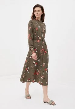 Finn Flare Damen Blusenkleid - Dark Green -Finn Flare Verkaufsladen f50748298645443ab15c591979338562