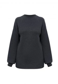 Finn Flare Damen Strickpullover - Dark Grey -Finn Flare Verkaufsladen f508bc463b7d4eef82cb6eaf01ffdbb1