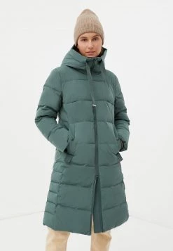 Finn Flare Damen Daunenmantel - Dark Green