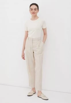 Finn Flare T-Shirt Basic - Beige | Damen