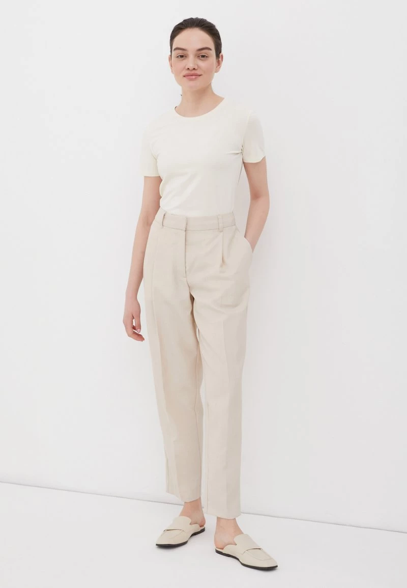 Finn Flare T-Shirt Basic - Beige | Damen 3 Finn Flare T-Shirt Basic - Beige | Damen