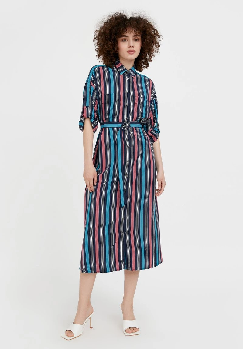 Finn Flare Blusenkleid - Dark Blue | Damen 4 Finn Flare Blusenkleid - Dark Blue | Damen – Bild 2