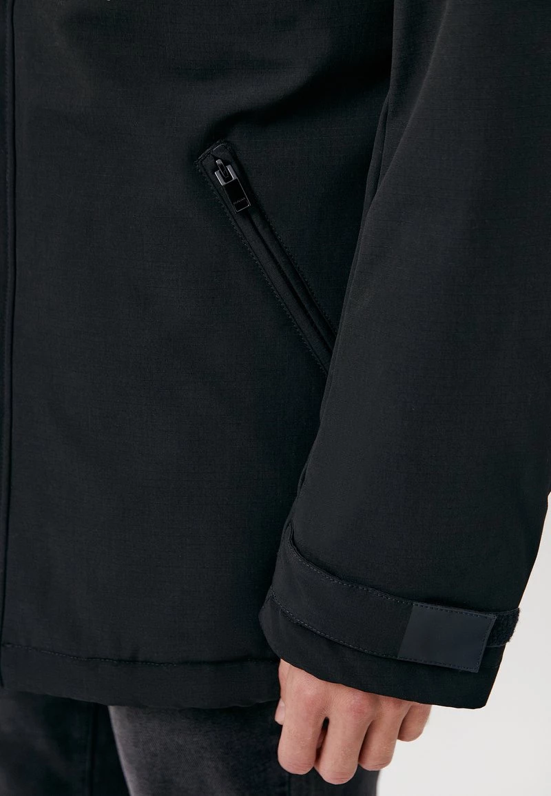 Finn Flare Herren Wintermantel - Black 8 Finn Flare Herren Wintermantel - Black – Bild 6