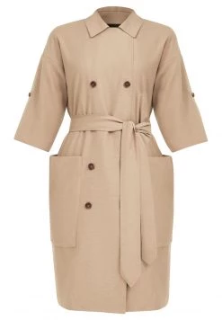 Finn Flare Damen Blusenkleid - Beige -Finn Flare Verkaufsladen f5994f8a6fb7411e82c5921b21fdb97d