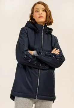 Finn Flare Damen MIT DEKORATIVER SCHNÜRUNG - Wintermantel - Cosmic Blue